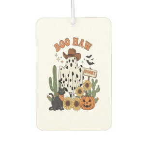 Kuh Spot Ghost Western Funny Halloween Autolufterfrischer