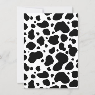 Kuh-Spots Muster Schwarz-Weiß-Tierdruck