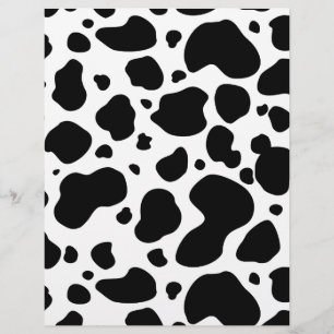 Kuh-Spots Muster Schwarz-Weiß-Tierdruck