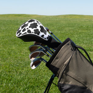 Kuh-Spots Muster Schwarz-Weiß-Tierdruck Golf Headcover