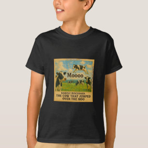Kuh sprang über das Muuh – Whimsicaler Bauernhof-W T-Shirt