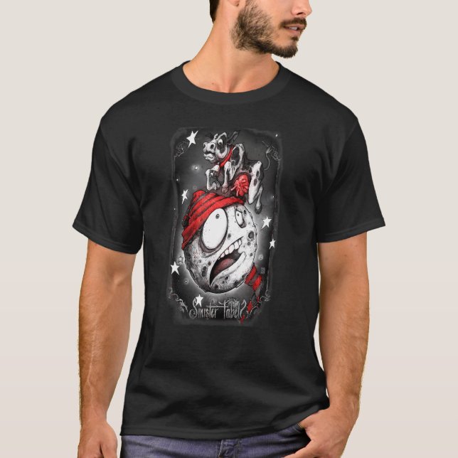 Kuh springt über den Mond T-Shirt (Vorderseite)