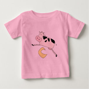 Kuh springt über Mond-T-Shirts und Geschenke Baby T-shirt