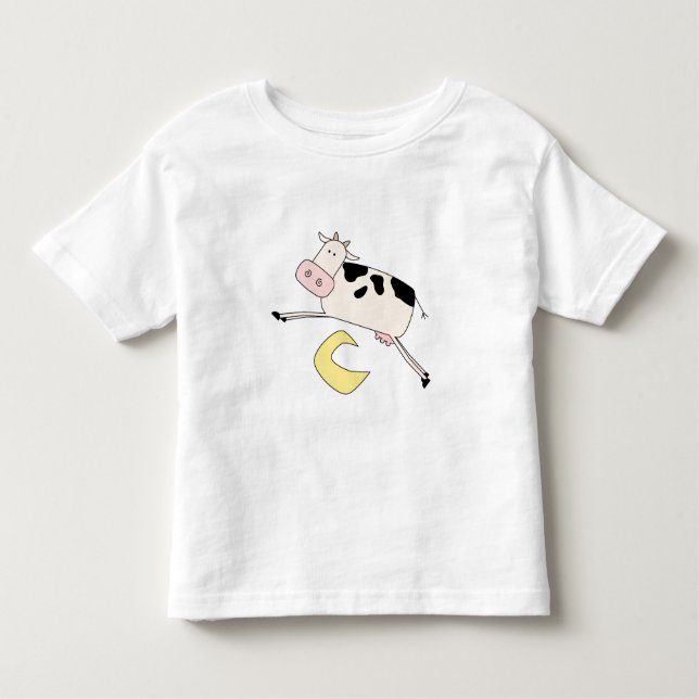 Kuh springt über Mond-T-Shirts und Geschenke Kleinkind T-shirt (Vorderseite)