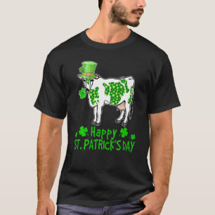 Kuh St Patricks Day Glücklicher Landwirt Kuh Passe T-Shirt