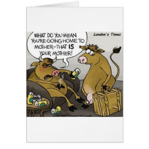 Kuh Stier Scheidung Lustige Cartoon-Geschenke & T-
