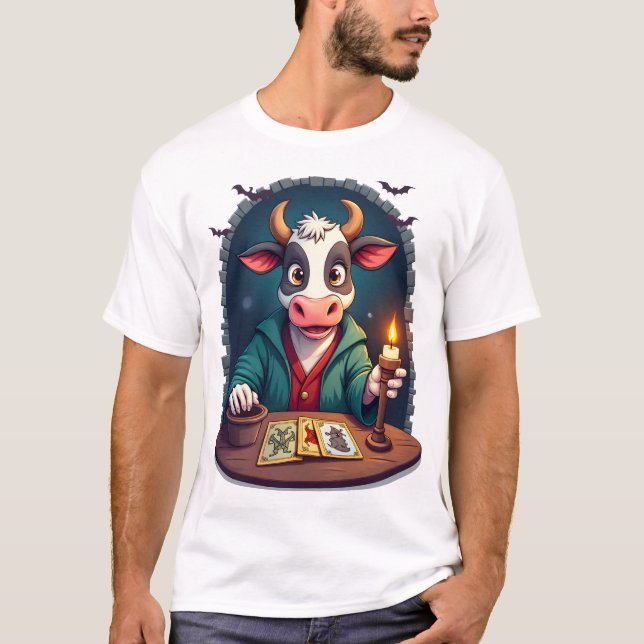 Kuh-Tarot des Schreckens T-Shirt (Vorderseite)