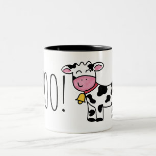 Kuh-Tasse Zweifarbige Tasse