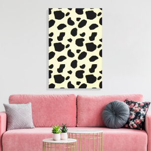 Kuh Tier Haut Farb Muster Design Leinwanddruck