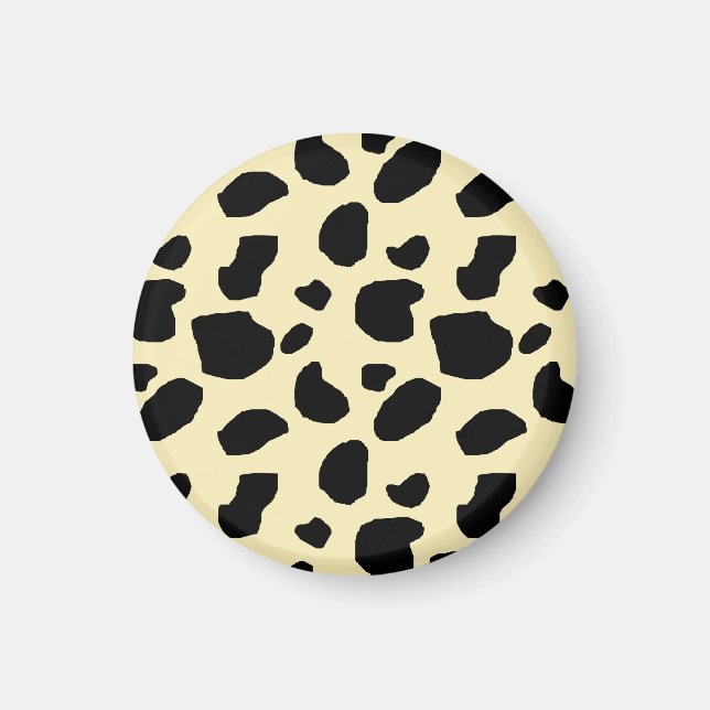 Kuh Tier Haut Farb Muster Design  Magnet (Vorne)