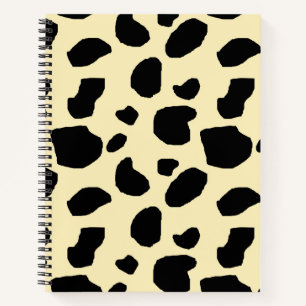 Kuh Tier Haut Farb Muster Design Notizbuch