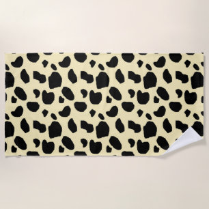 Kuh Tier Haut Farb Muster Design Strandtuch