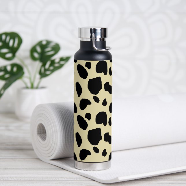 Kuh Tier Haut Farb Muster Design  Trinkflasche (Yoga)