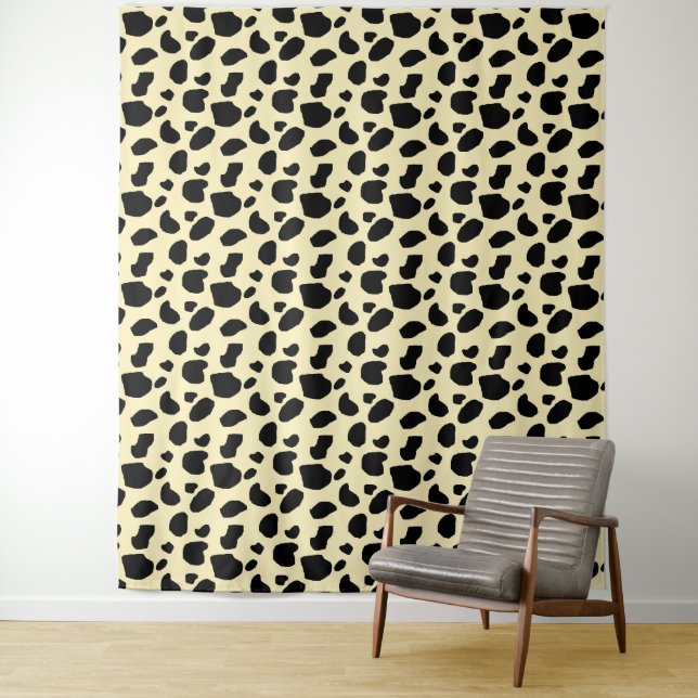 Kuh Tier Haut Farb Muster Design  Wandteppich (Beispiel)