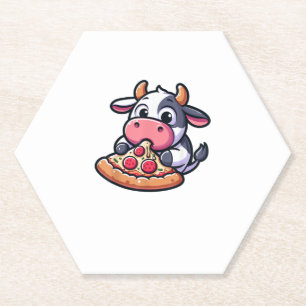 Kuh Tierfutter Pizza Margherita Feinschmecker _2 Untersetzer