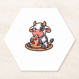 Kuh Tierfutter Pizza Margherita Feinschmecker _3 Untersetzer