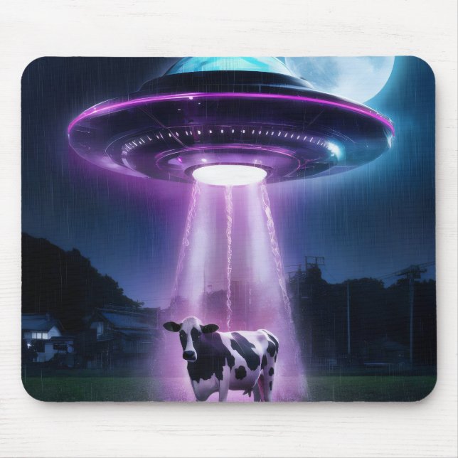 Kuh trifft Außerirdischen. Mousepad (Vorne)