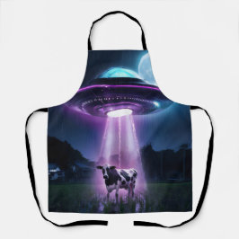 Kuh trifft Außerirdischen. Schürze