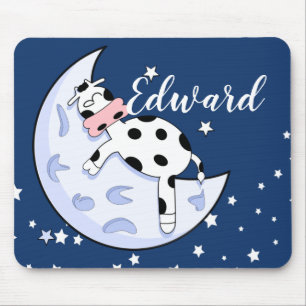 Kuh über dem Mond Mousepad