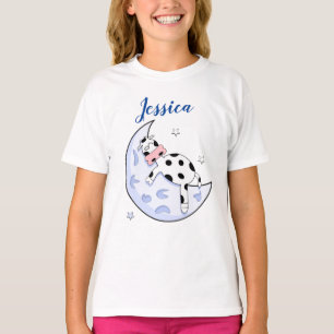 Kuh über dem Mond T-Shirt