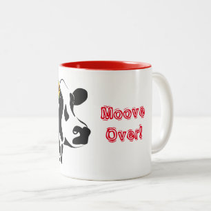 Kuh über die zweitönige Kaffee-Tasse Zweifarbige Tasse
