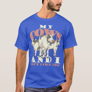 Kuh Überlandbetrieb Tierischer Bauer Hübsche Kuh T-Shirt