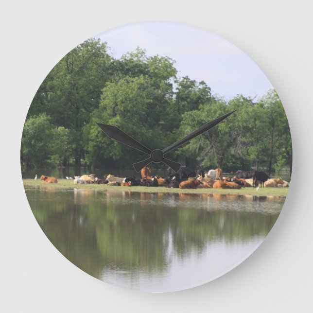 Kuh-Uhr Große Wanduhr (Vorderseite)