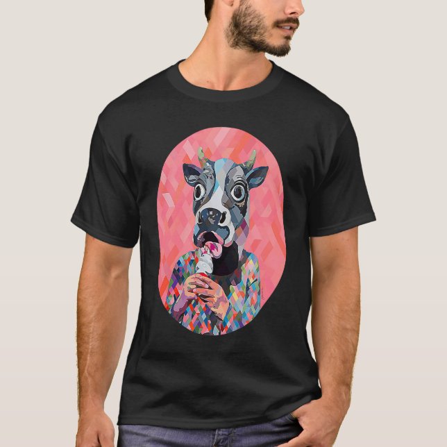 Kuh und Eis Augmented Reality T-Shirt (Vorderseite)