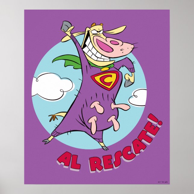 Kuh und Hühnchen Super Cow Al Rescate! Poster (Vorne)
