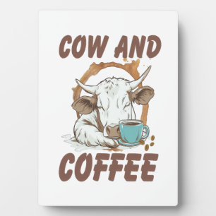 Kuh- und Kaffeepause, Funny Western Girl Fotoplatte