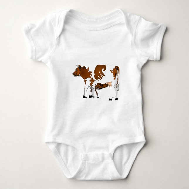 Kuh und Kalb Baby Strampler (Vorderseite)