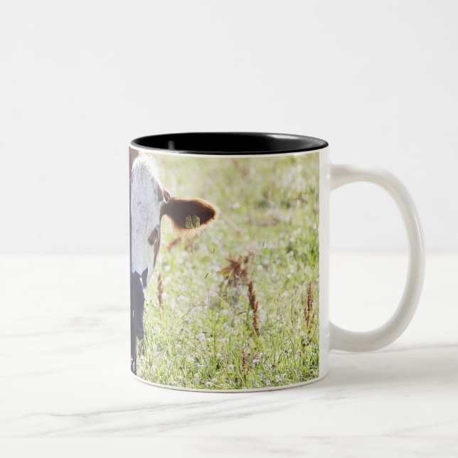 Kuh und Kalb Zweifarbige Tasse (Rechts)