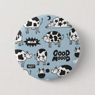 Kuh und Milch Button