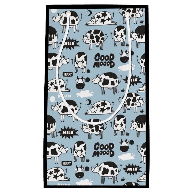 Kuh und Milch Kleine Geschenktüte (Vorderseite)