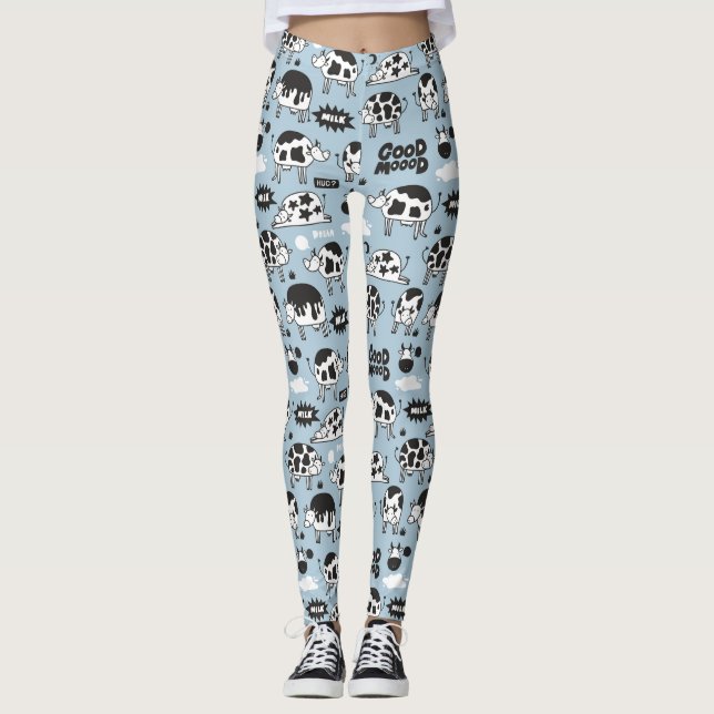 Kuh und Milch Leggings (Vorderseite)