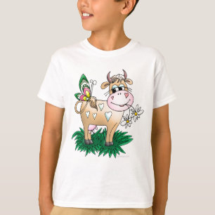 Kuh und Schmetterling T-Shirt