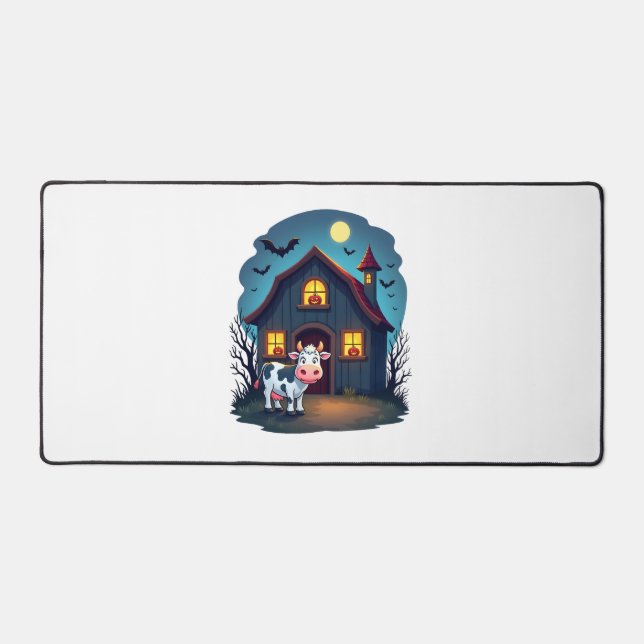 Kuh und Spuk Stall Schreibtischunterlage (Vorderseite)