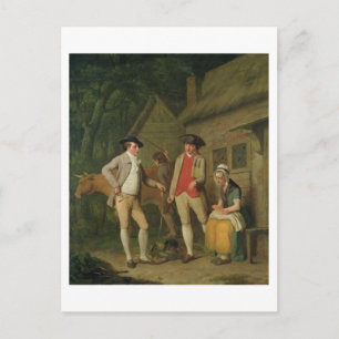 Kuh und Waren von Witwe Costard, für Steuern benac Postkarte