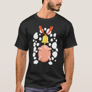 Kuh Utter Print Muster Halloween Rind leicht Koste T-Shirt
