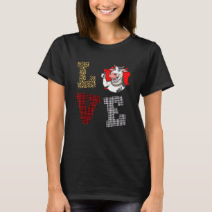 Kuh Valentinstag Für Landwirt Firma Tier T-Shirt
