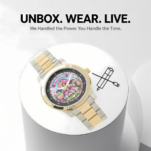 Kuh Valentinstag Liebe Armbanduhr