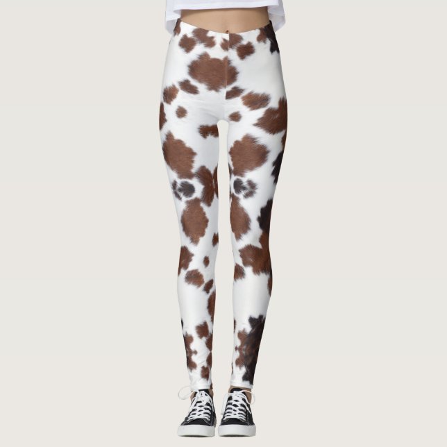 Kuh versteckt braune Leggings (Vorderseite)