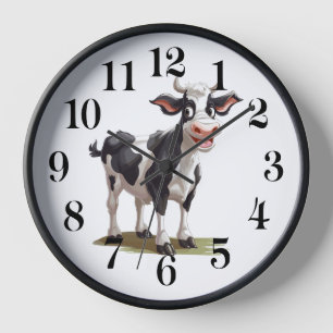 Kuh-Wanduhr Uhr