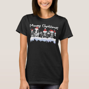 Kuh Weihnachten Mooey Weihnachten Funny Heifer Kuh T-Shirt