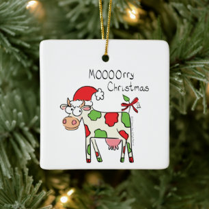 Kuh Weihnachten Niedlich Kids Keramikornament