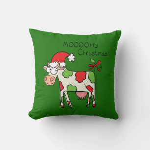 Kuh Weihnachten Niedlich Kids Kissen