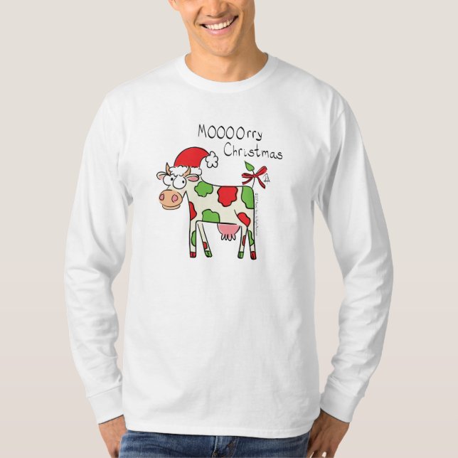 Kuh Weihnachten Niedlich Kids T-Shirt (Vorderseite)