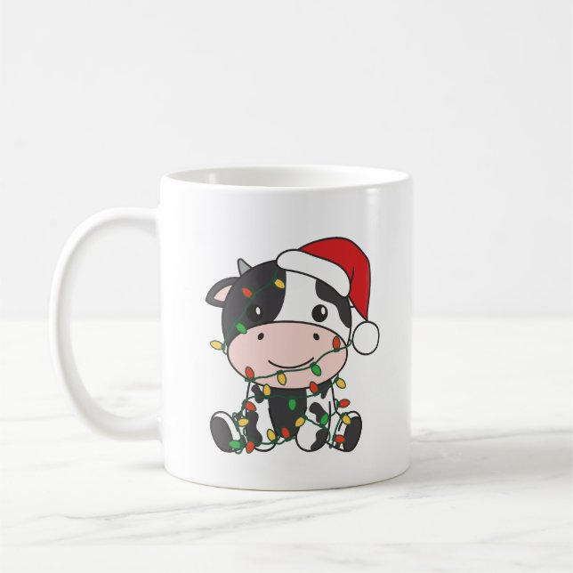 Kuh Weihnachten Winter Tiere Urlaub Kühe Kaffeetasse (Links)