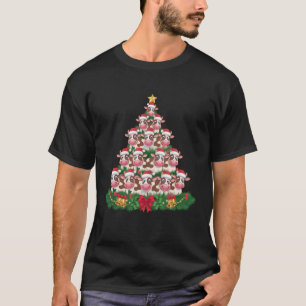 Kuh Weihnachtsbaum Funny Cow Lover Cow Xmas T-Shirt