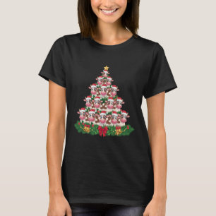 Kuh Weihnachtsbaum Lustiger Kuhliebhaber Kuh Xmas T-Shirt